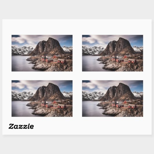 Lofoten Islands Norway長方形シール 長方形シール (シート)