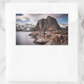 Lofoten Islands Norway長方形シール 長方形シール (バッグ)
