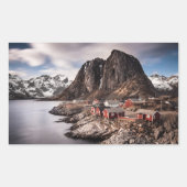Lofoten Islands Norway長方形シール 長方形シール (正面)