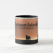 Lofoten Islands Sheepの自然写真 マグカップ (中央)