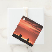 Lofoten Islands Sunset Sheep自然写真 フェイバータグ (インサイチュ)