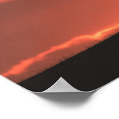 Lofoten Islands Sunset Sheep自然写真 ポスター (角)