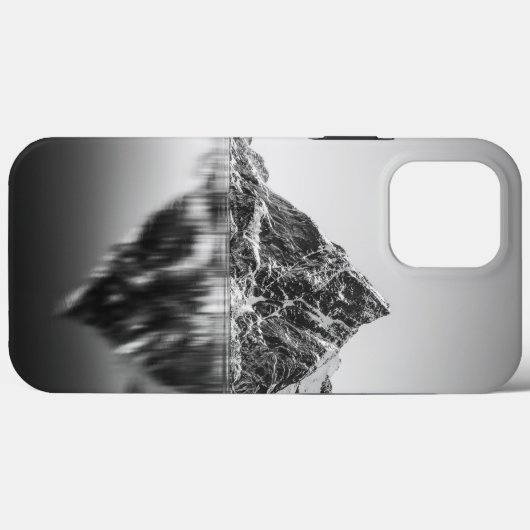 Lofoten Mountain白黒写真 Case-Mate iPhoneケース (裏面 (横))