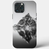 Lofoten Mountain白黒写真 Case-Mate iPhoneケース (裏面)