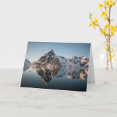 Lofoten Mountain Landscapeフォトカード カード (黄色い花)