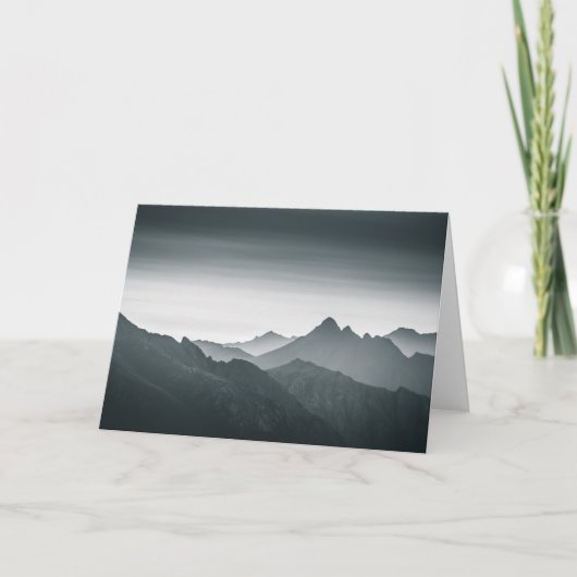 Lofoten Mountain Landscape写真 カード (正面)