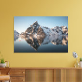 Lofoten Mountain Landscape写真 キャンバスプリント (インサイチュ (リビング))