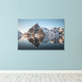 Lofoten Mountain Landscape写真 キャンバスプリント (インサイチュ (ウッドフロア))