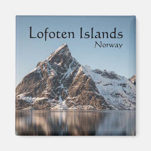 Lofoten Mountain Landscape写真 マグネット (正面)