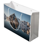 Lofoten Mountain Landscape写真 ラージペーパーバッグ (正面アングル)