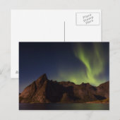 Lofoten - Northern lights over Olstindポストカード ポストカード (正面/裏面)