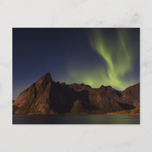 Lofoten - Northern lights over Olstindポストカード ポストカード (正面)