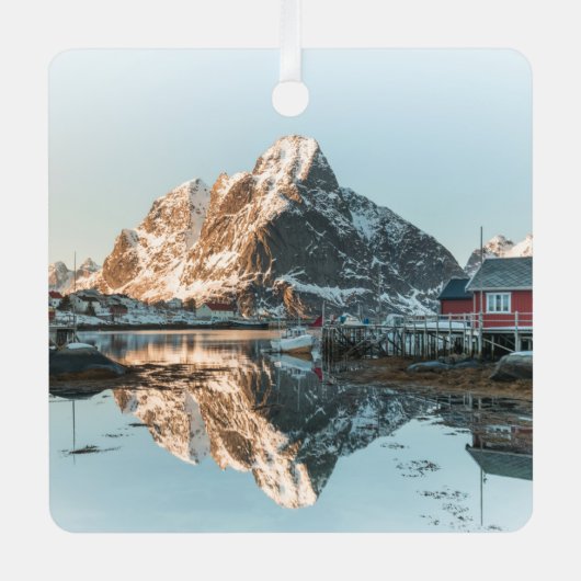 Lofoten Norway写真 メタルオーナメント (正面)