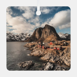 Lofoten Norway Hamnoy Landscape写真 メタルオーナメント