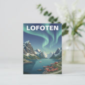 Lofoten Norway Travel ポストカード (スタンド正面)