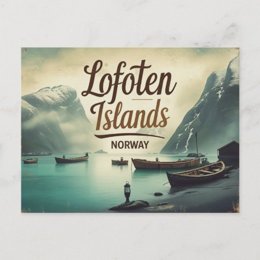 Lofoten Retro Vibes ポストカード (正面)