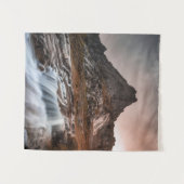 Lofoten Waterfall横の写真 タペストリー (正面(横))