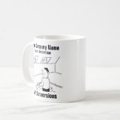 Loft変換の漫画をパーソナライズ コーヒーマグカップ (正面左)