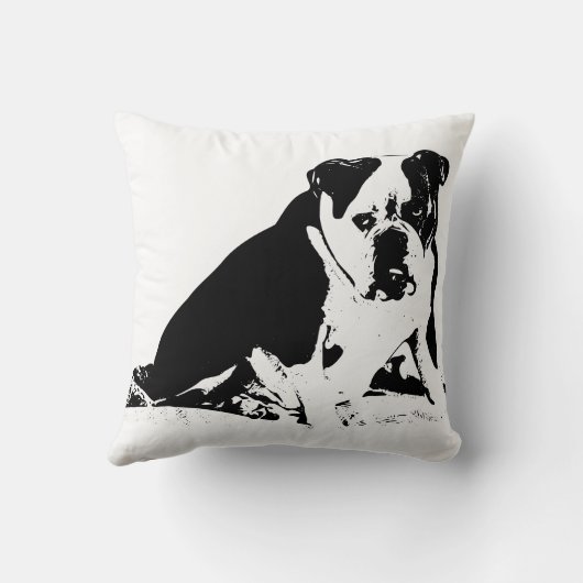 Loft Mood Bulldog クッション (裏面)