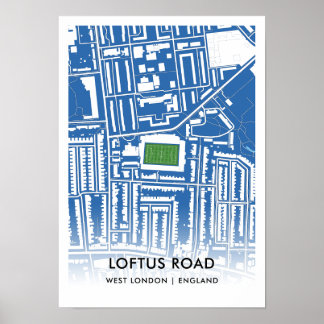 Loftus Road Poster - Home of Queens Park Rangers ポスター