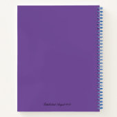 Lofty Weaselスパイラルノート（紫） ノートブック (裏面)