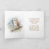 Log Cabin, Stream and Deer, Father's Day カード (内部)