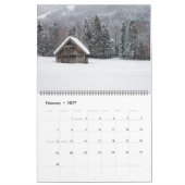 Log Cabin Whispers：リトリートの1年素朴。 カレンダー (2月 2027)
