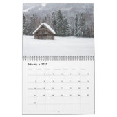 Log Cabin Whispers: A Year of Retreat 素朴 Cal カレンダー (2月 2027)