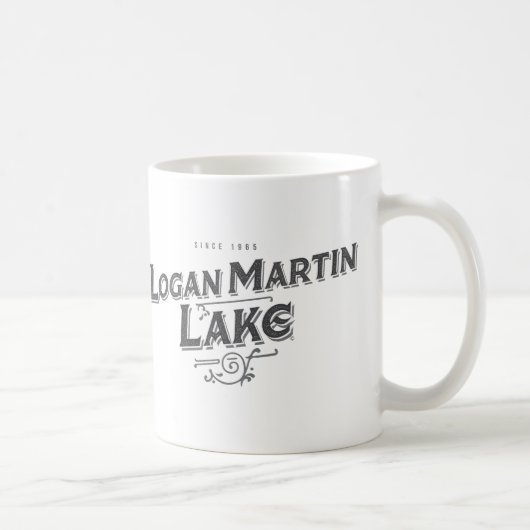 loganマーティン湖 コーヒーマグカップ (右)
