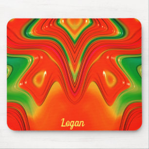 LOGAN ～赤緑黄デザイン マウスパッド