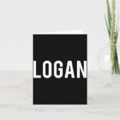 Logan - Cool New Funny Name Fan Gift Tee  カード (正面)