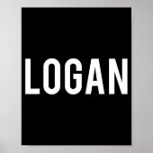 Logan - Cool New Funny Name Fan Gift Tee  ポスター (正面)