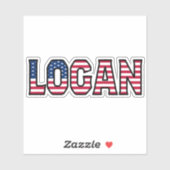 Logan Name Vorname USA Sticker Stickerset シール (シート)