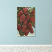 LoganberryStateのフルーツクロモリトグラフ キャンバスプリント (インサイチュ (ウッドフロア))