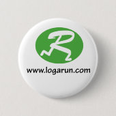 Logarun.com Pin 缶バッジ (正面)