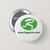 Logarun.com Pin 缶バッジ (正面&裏面)