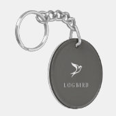 LOGBIRD - アクリルキーチェーン キーホルダー (正面左)