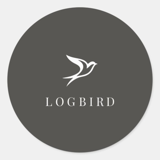 LOGBIRD — Sticker ラウンドシール (正面)
