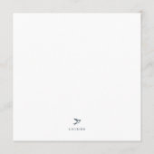 LOGBIRD — Travel Log Card (Navy) ノートカード (裏面)