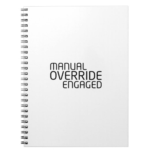 Logbook for Manual System Adjustments ノートブック (正面)