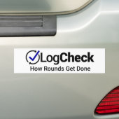 LogCheckのバンパーステッカー バンパーステッカー (車上)