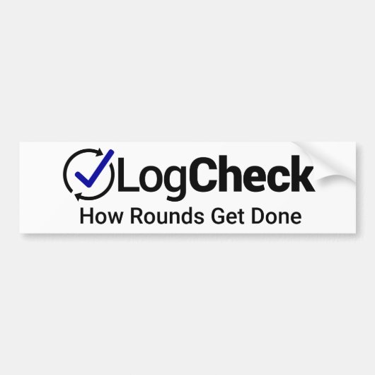 LogCheckのバンパーステッカー バンパーステッカー (正面)