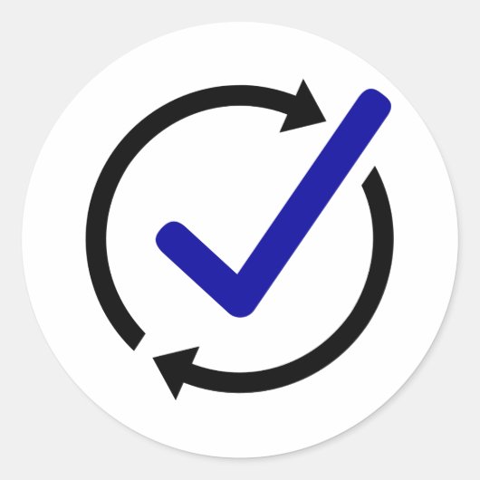 LogCheck円形ステッカー ラウンドシール (正面)