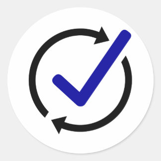 LogCheck円形ステッカー ラウンドシール