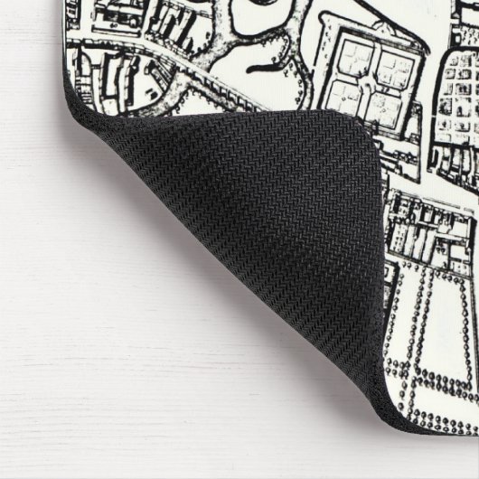 Logganのオックスフォードの東シートの地図 マウスパッド (コーナー)