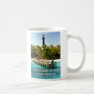 Loggerhead鍵ライトハウスフロリダヒストリスマグ コーヒーマグカップ