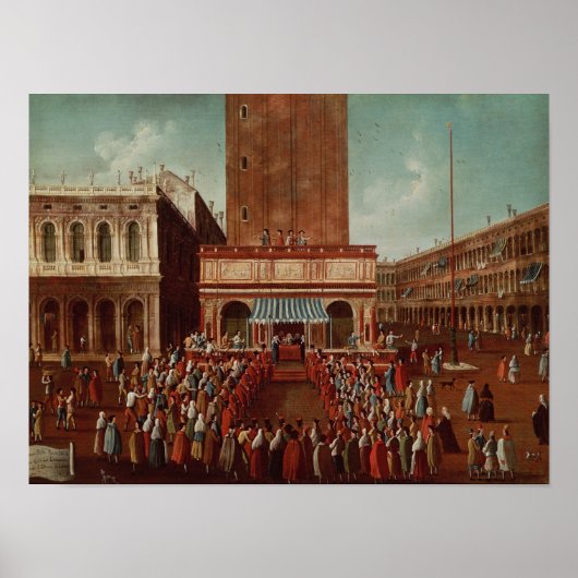 Loggetta, the Piazza Sanでの宝くじ ポスター (正面)