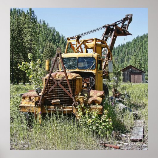 Logging Truck - Burke Idaho Ghost Town ポスター (正面)