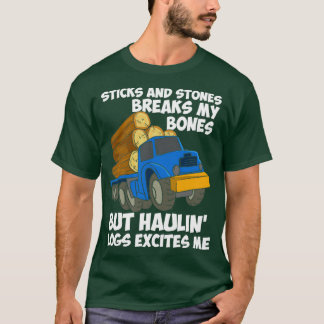 LOGGING TRUCK DRIVER Hauling Logs Tシャツ