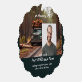Logging Truck Driver  Memorial Keepsake  オーナメントカード (右)